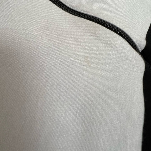 ALICE + OLIVIA 90s Boxy Oversized Colorblock Short Sleeve Full Zip Jacket S - Picture 8 of 8